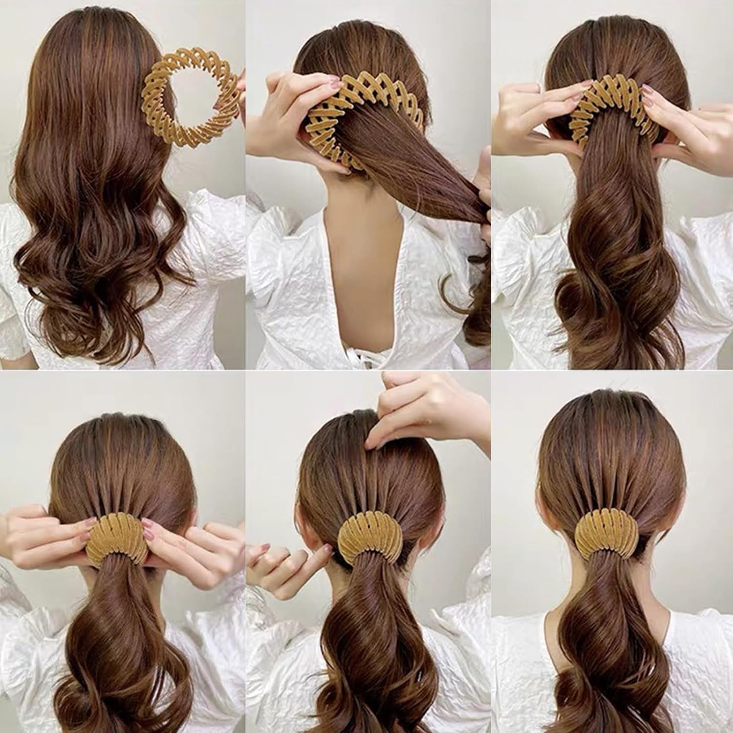 7PCS Hair Accessories for Women,Bird Nest Magic Hair Clip,Hair Bun Accessories for Women,Hair Bun Clip