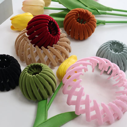 7PCS Hair Accessories for Women,Bird Nest Magic Hair Clip,Hair Bun Accessories for Women,Hair Bun Clip