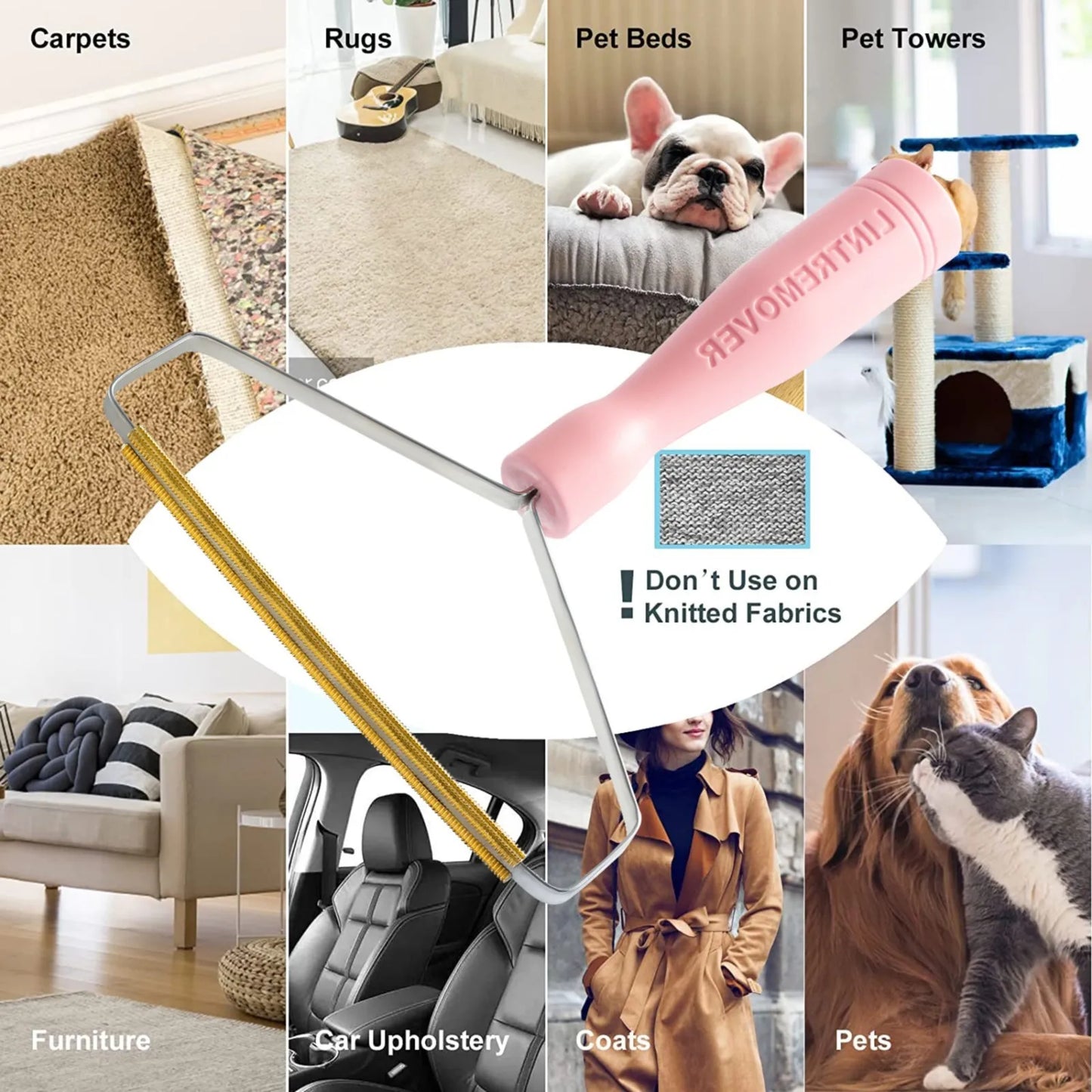 Professional Pet Hair Remover and Stain Cleaner for Furniture and Carpets