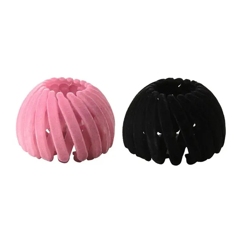 2Pcs Ponytail Hair Clips for Women Bird Nest Shaped Hair Claw Girls Simple Hairpin Lazy Braider Tool Women Hair Accessories