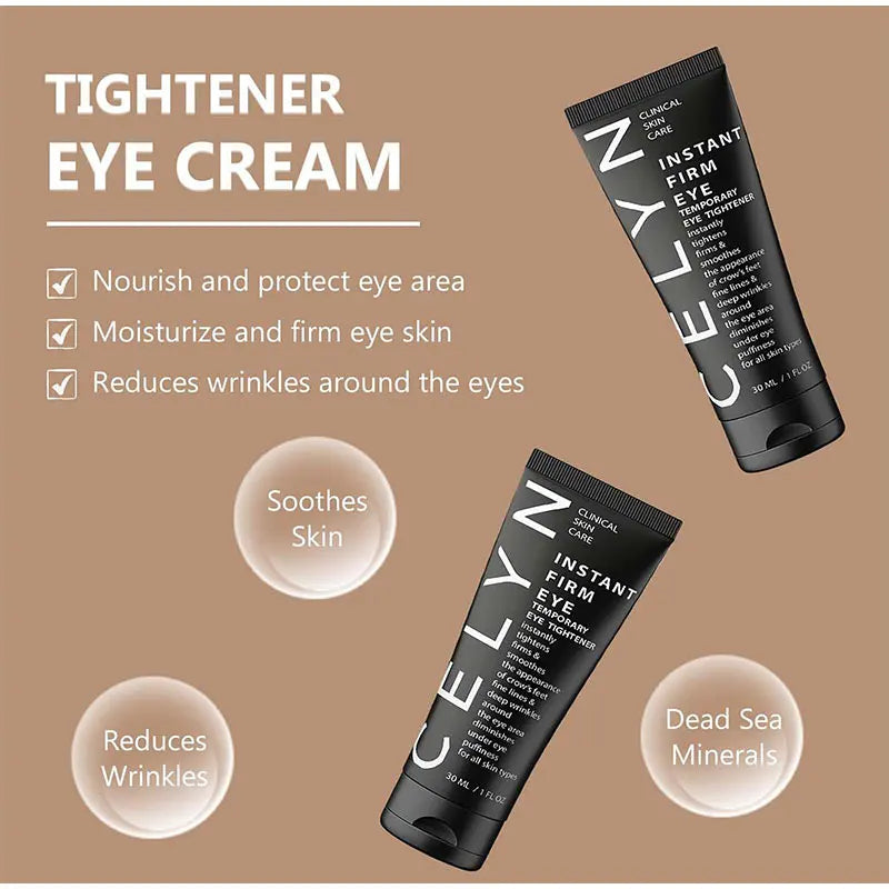 30Ml Instant Firm Eye Cream Reduce Fine Lines and Dark Circles around the Eyes Lifting the Skin Remove Eye Bags Eye Tightener